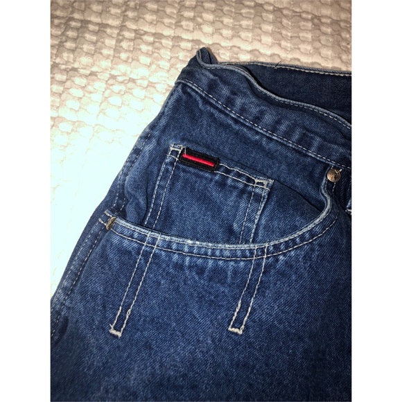 Y2K FUBU Dark Wash Jean Shorts - Picture 2 of 7